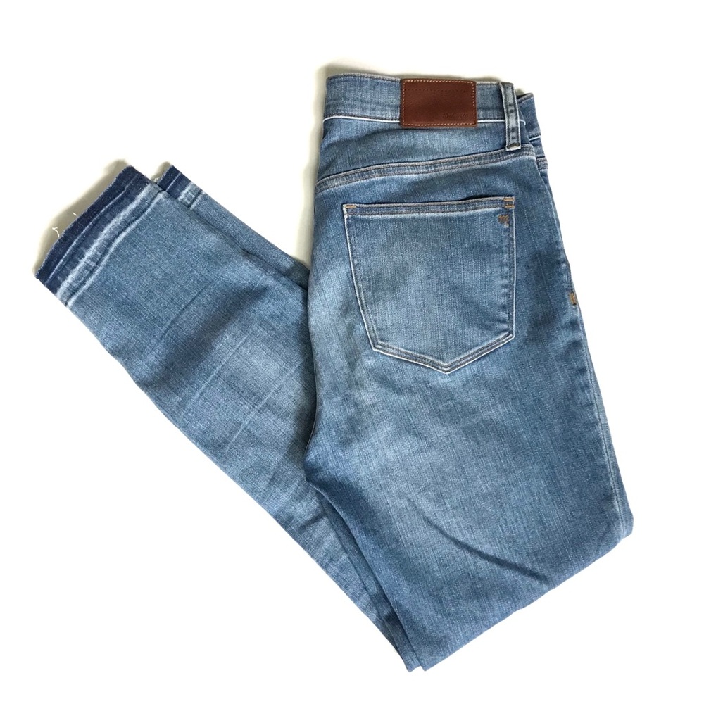 Madewell Button Fly High Riser Crop Raw Hem Jean